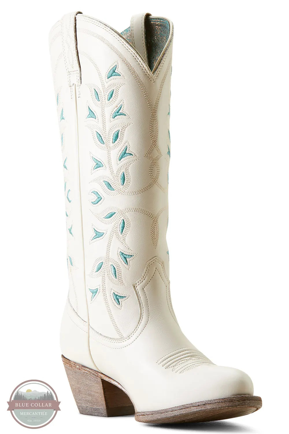 Ariat 10051923 Desert Holly Western Boot in Crema medial view