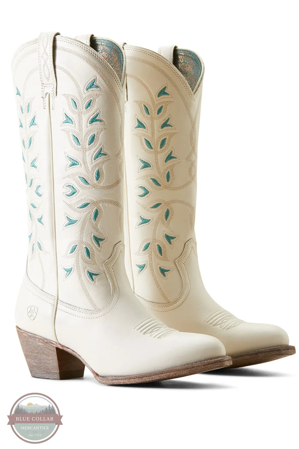Ariat 10051923 Desert Holly Western Boot in Crema pair view