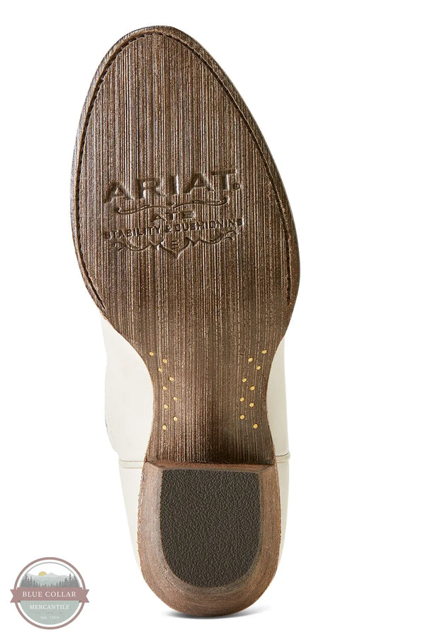 Ariat 10051923 Desert Holly Western Boot in Crema sole view