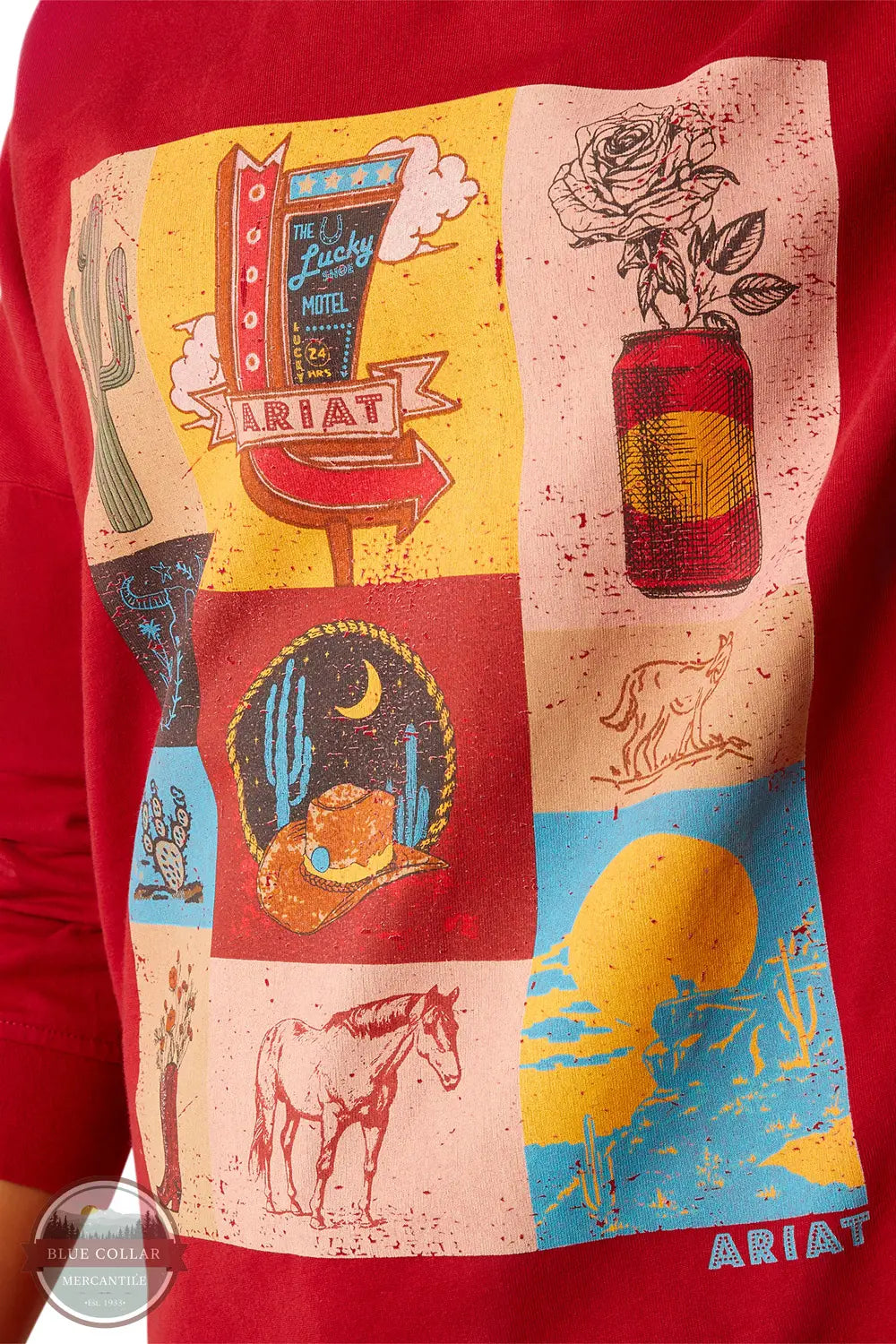 Ariat 10052467 Roadside Oversized Long Sleeve Shirt, design