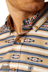 Ariat 10052616 Men's Trace Classic Fit Western Button Up Shirt close up view