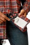 Ariat 10052804 Rebar Flannel DuraStretch Work Shirt, glasses cleaner