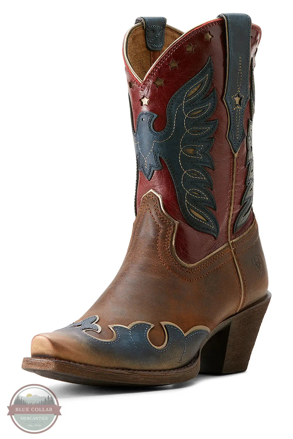 Ariat 10053785 Bravery Dusted Fresh Denim Western Boots, side
