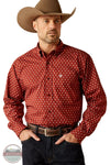Ariat 10053867 Long Sleeve Pax Classic Fit All Over Print Shirt, front