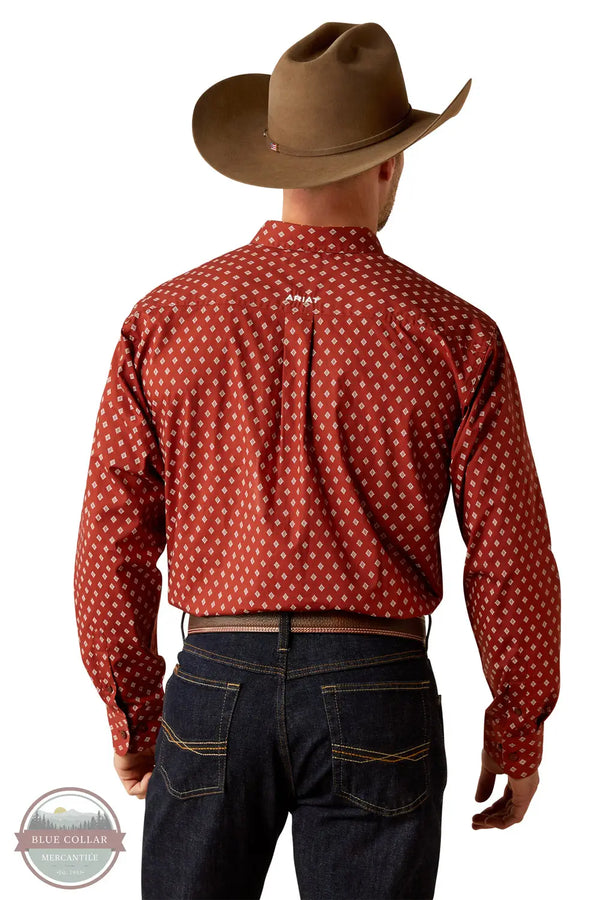 Ariat 10053867 Long Sleeve Pax Classic Fit All Over Print Shirt, rear