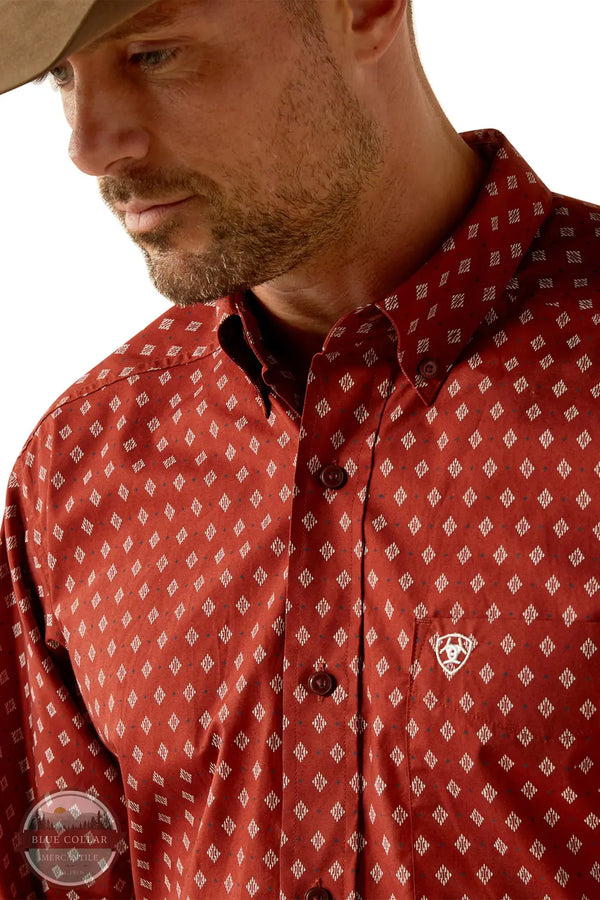 Ariat 10053867 Long Sleeve Pax Classic Fit All Over Print Shirt, zoom