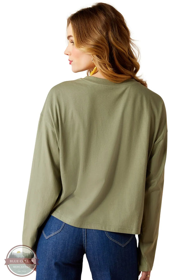 Ariat 10053893 Dolman Wanderer T-Shirt in Sea Spray back view