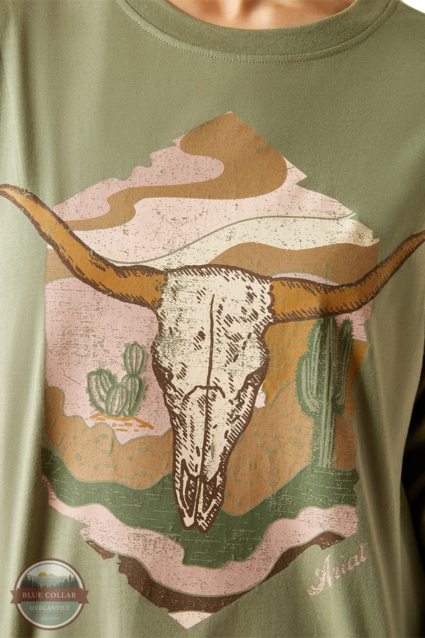 Ariat 10053893 Dolman Wanderer T-Shirt in Sea Spray image detail