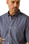 Ariat 10054813 Wrinkle Resistant Oaklee Classic Fit Short Sleeve Shirt, front buttons