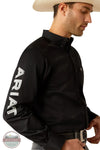 Ariat 10055406 Team Logo Twill Long Sleeve Shirt in Black, side