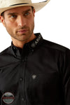 Ariat 10055406 Team Logo Twill Long Sleeve Shirt in Black, zoom