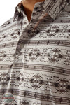 Ariat 10058784 All Over Print Polo Shirt in Gray, zoom