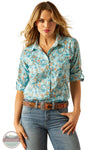 Ariat 10058801 VentTek Paisley Long Sleeve Shirt, front