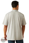 Ariat 10058838 360 Airflow Polo Shirt in Gray Microchip, rear