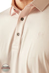 Ariat 10058857 Charger 2.0 Printed Polo Shirt in Bloom pink, collar