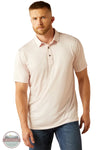 Ariat 10058857 Charger 2.0 Printed Polo Shirt in Bloom pink, front
