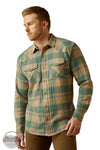 Ariat 10062224 Long Sleeve Huxlee Retro Plaid Shirt, front