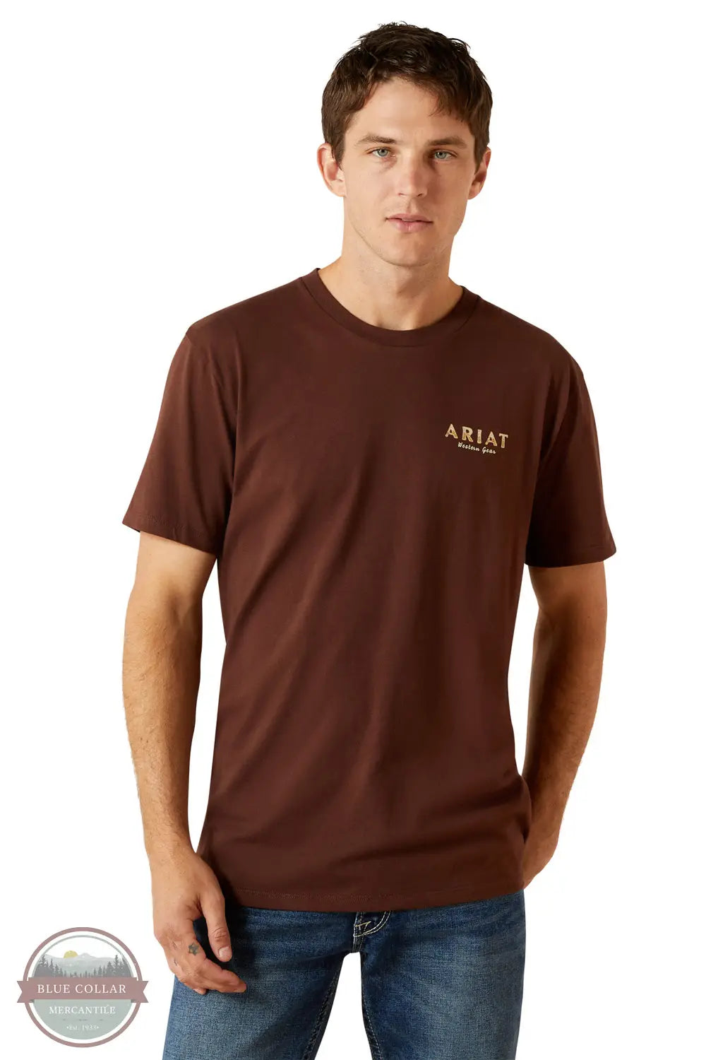 Ariat 10062422 Haters Club Short Sleeve T-Shirt in Mahogany, front