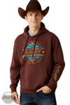 Ariat 10062500 Carlsbad Canyon Hoody in Brown, front