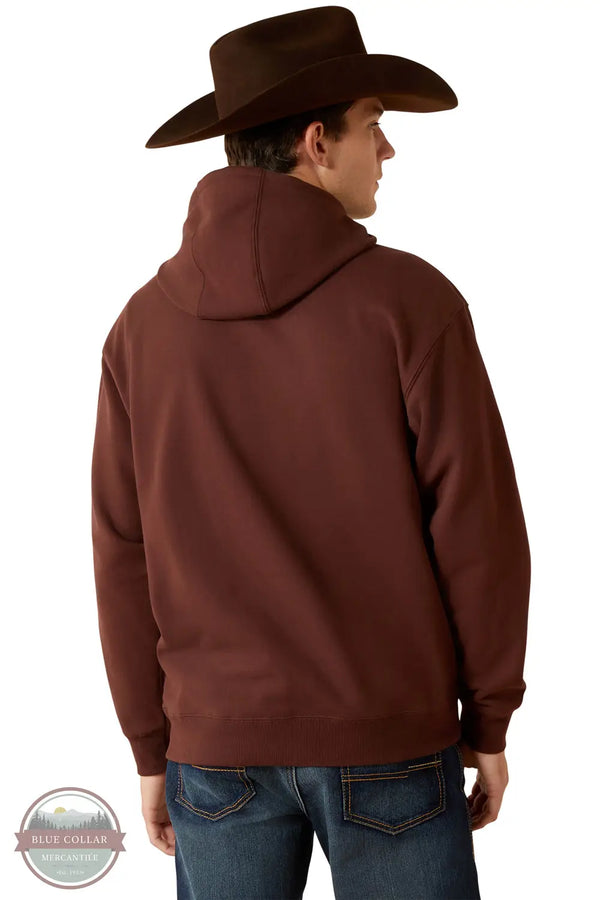 Ariat 10062500 Carlsbad Canyon Hoody in Brown, rear