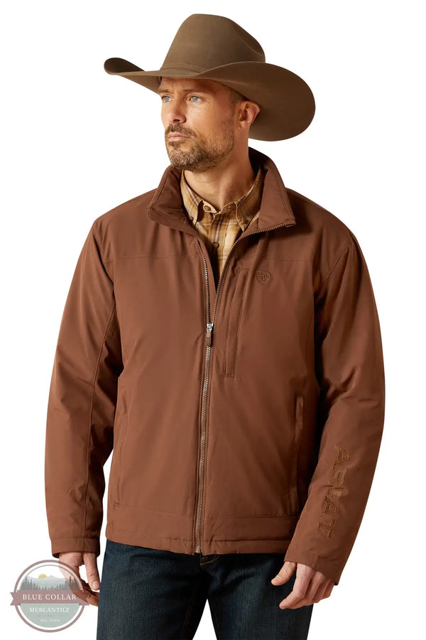 Ariat 10062506 Pioneer Stretchshell Jacket in Brown, front