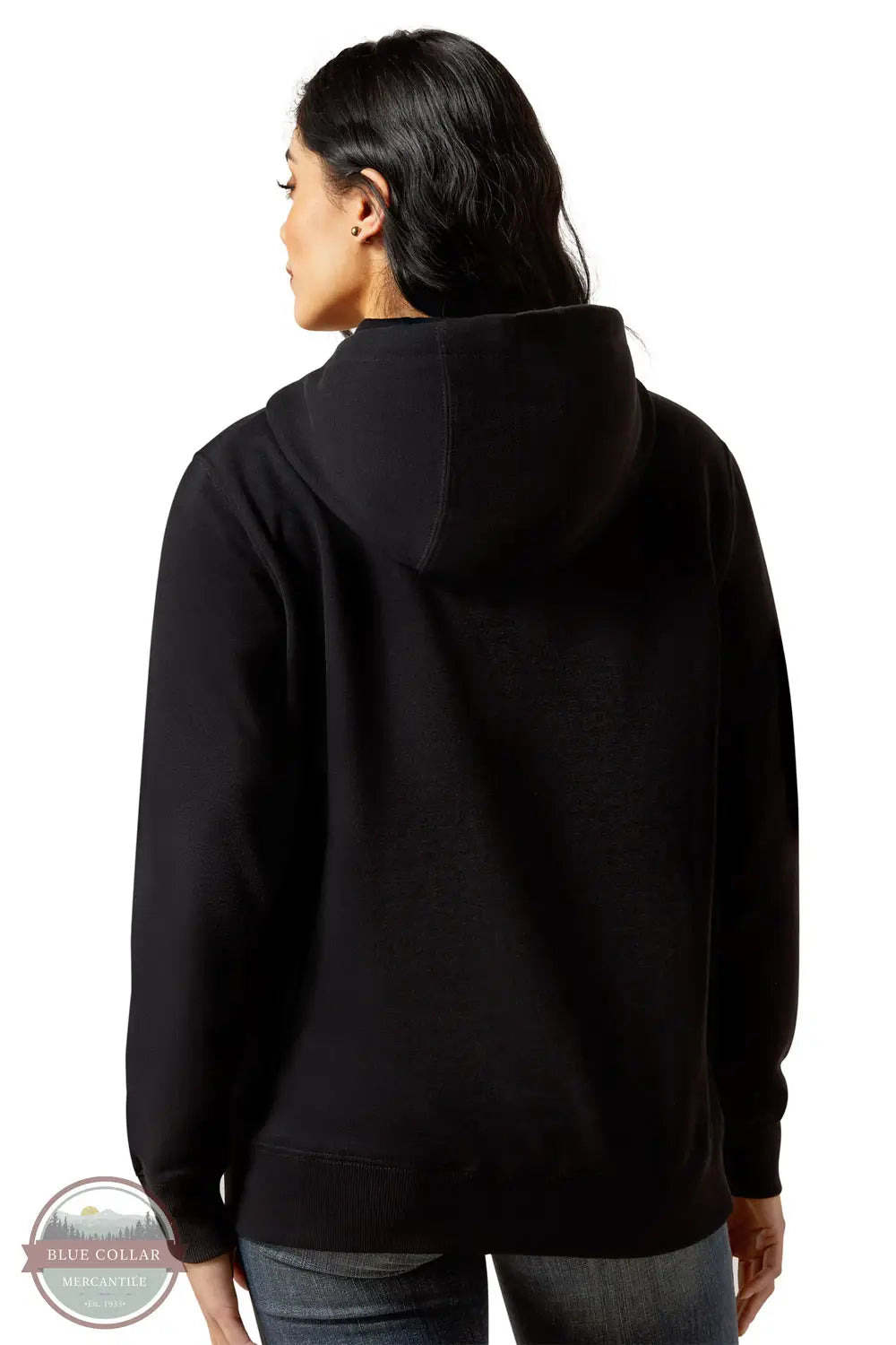 Ariat 10062734 Booted Logo Hoody in Black, rear