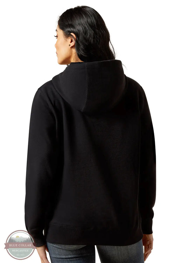 Ariat 10062734 Booted Logo Hoody in Black, rear
