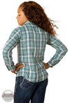 Ariat 10062843 Darla Plaid Long Sleeve Shirt in Blue, rear