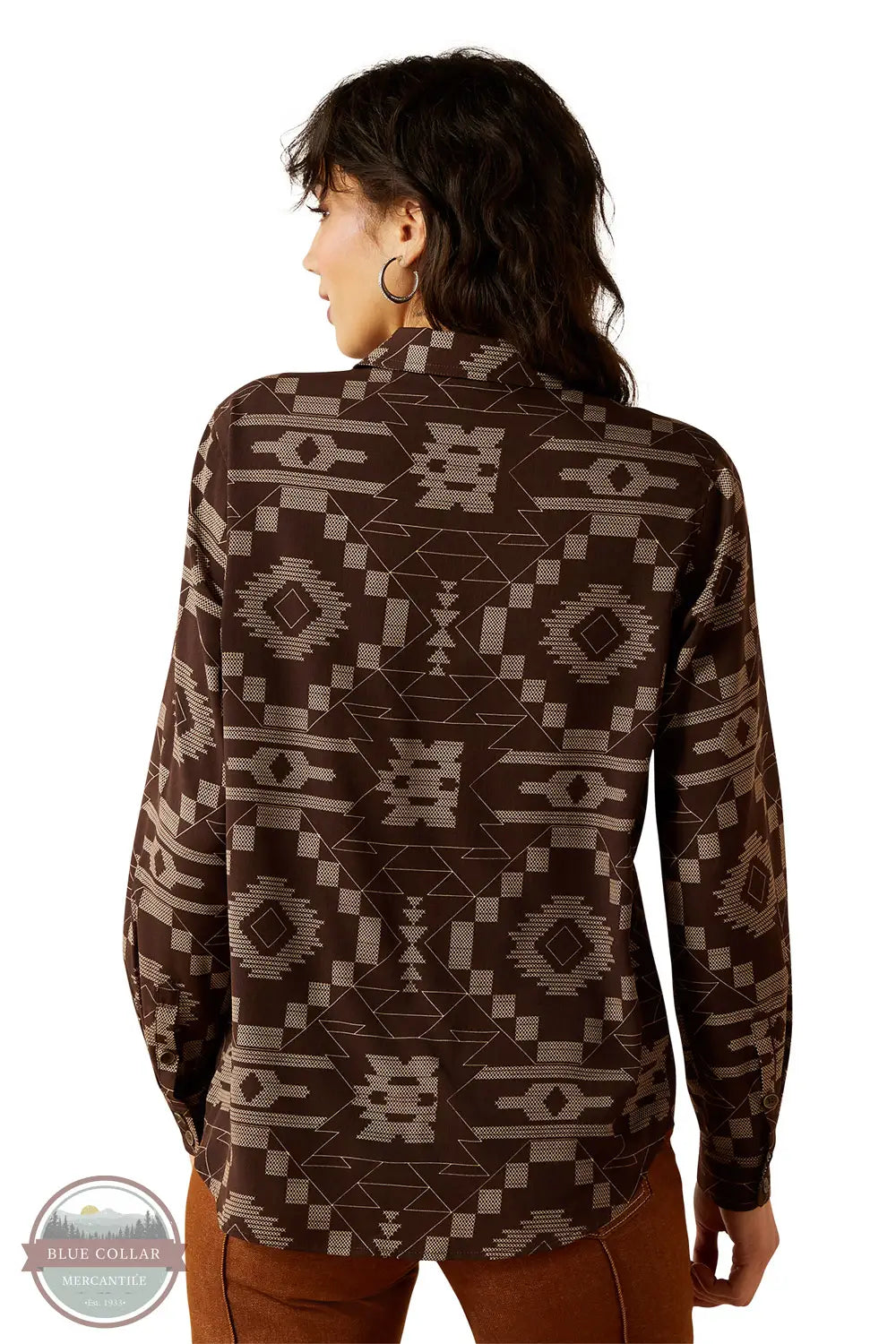 Ariat 10062902 Homestyle Southwest Print Long Sleeve Shirt, rear