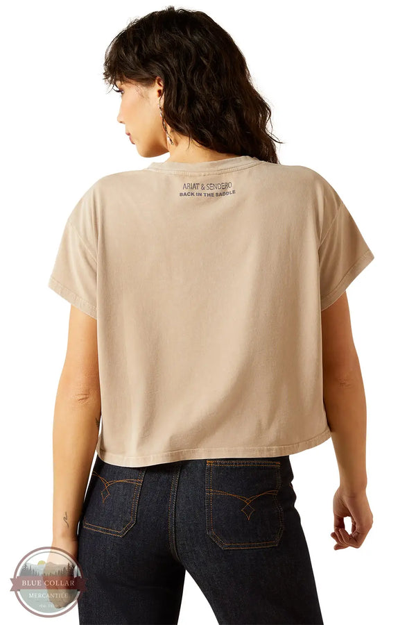 Ariat 10062912 Sendero Wild West Country Fest Short Sleeve T-Shirt in tan, rear