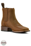 Brown leather boot on a white background Ariat 10063973 Booker Chelsea Wide Square Toe Western Boot