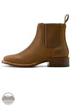 Brown leather boot on a white background Ariat 10063973 Booker Chelsea Wide Square Toe Western Boot