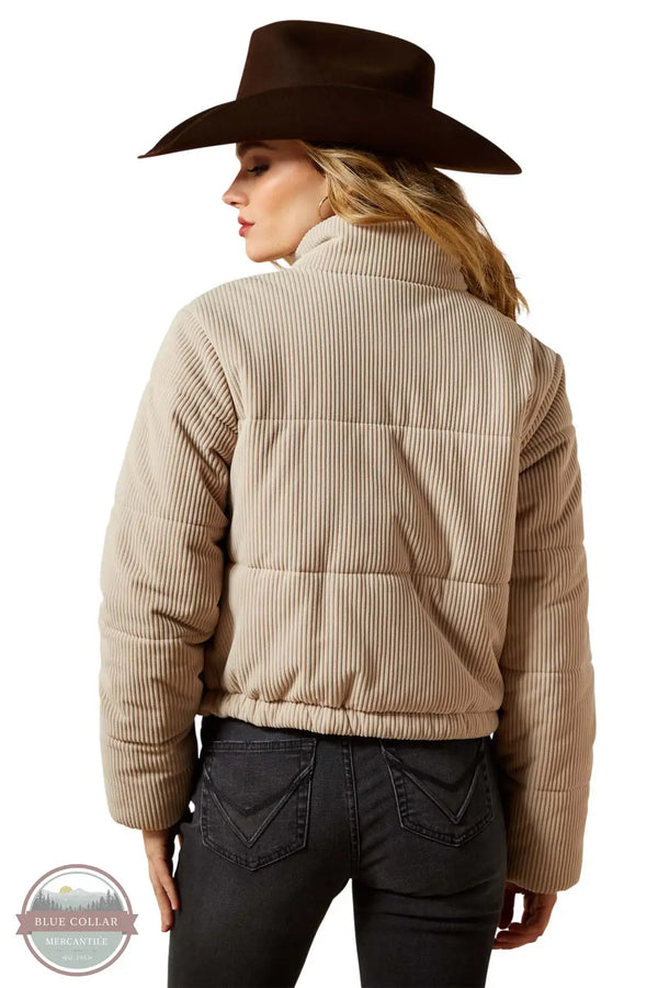 Ariat 10065958 Swirls Puffer Jacket in Tan, rear