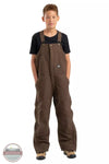 Berne BB21BB Youth Softstone Insulated Bib Overall in Bark Front View