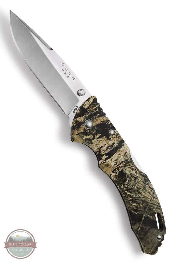Bantam Mossy Oak Break Up Country Camo by Buck Knives 0286CMS24-B open