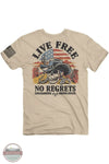 Buck Wear 2313 No Regrets Short Sleeve T-Shirt in Sand