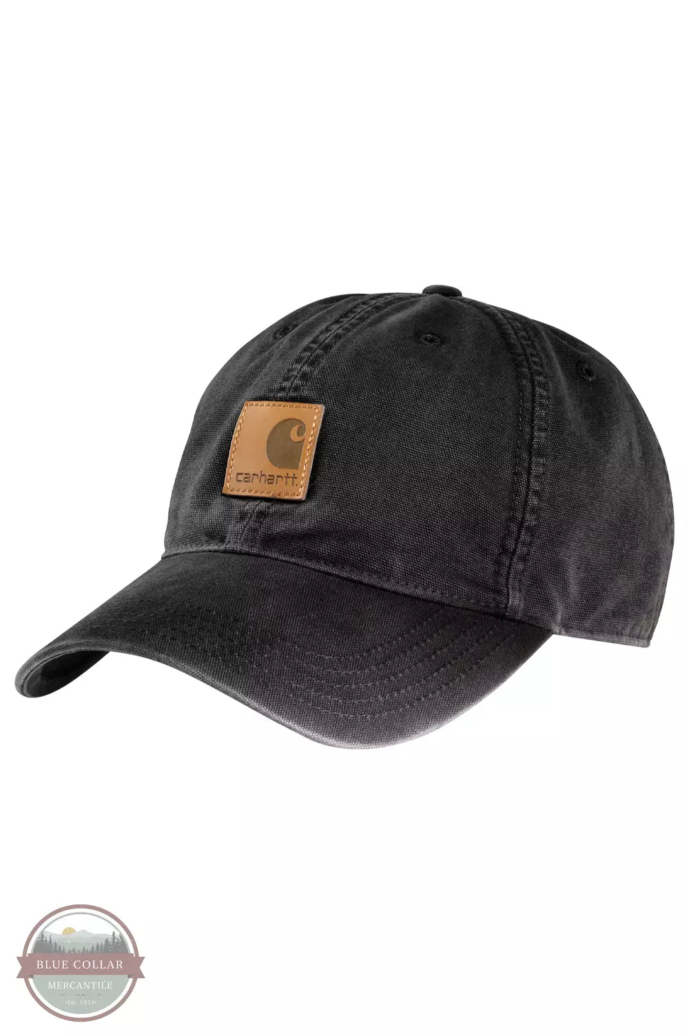 Carhartt 100289 Canvas Cap Black Front View