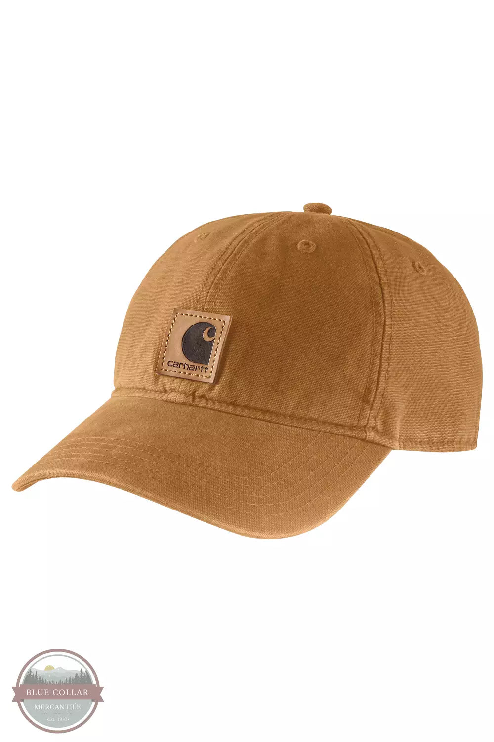 Carhartt 100289 Canvas Cap Carhartt Brown Front View