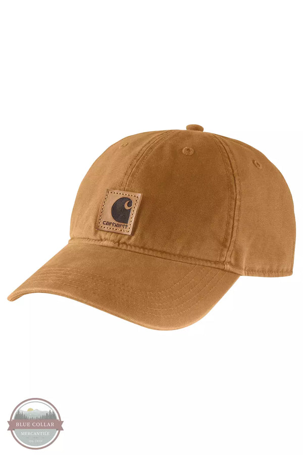 Carhartt 100289 Canvas Cap Carhartt Brown Front View