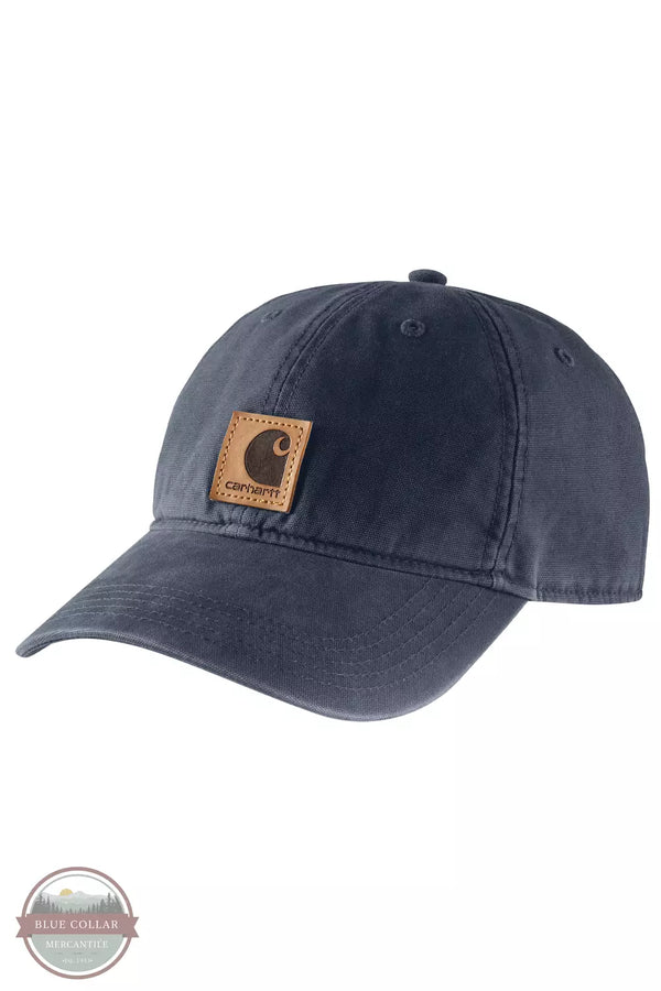 Carhartt 100289 Canvas Cap Navy Front View
