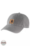 Carhartt 100289 Canvas Cap Asphalt Front View