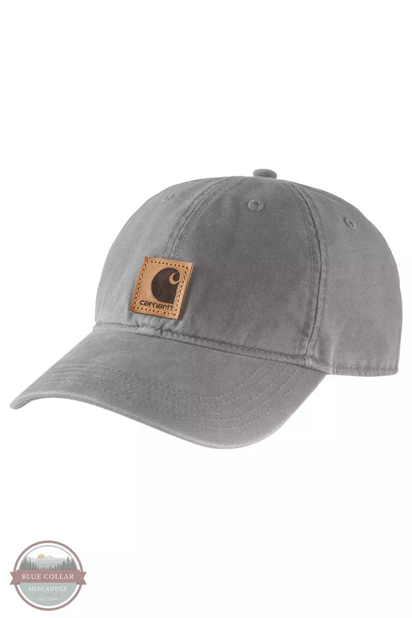 Carhartt 100289 Canvas Cap Asphalt Front View