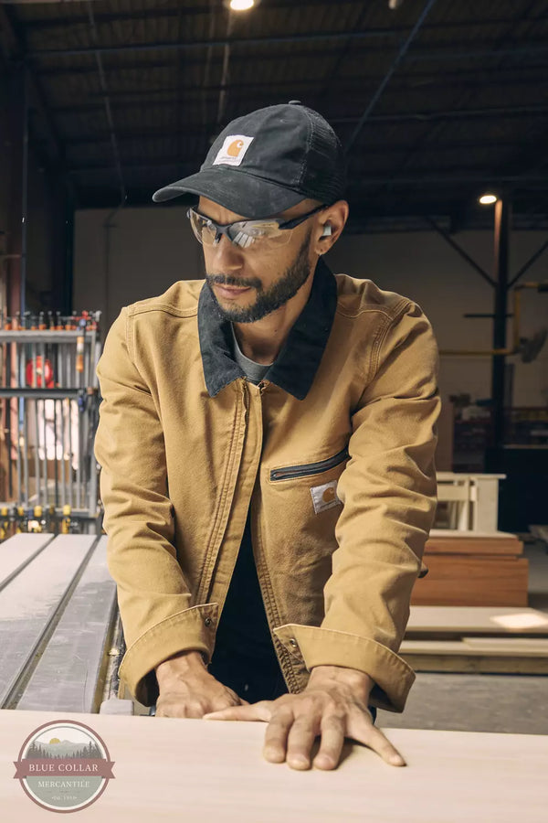 Carhartt 100289 Canvas Cap Black Life View