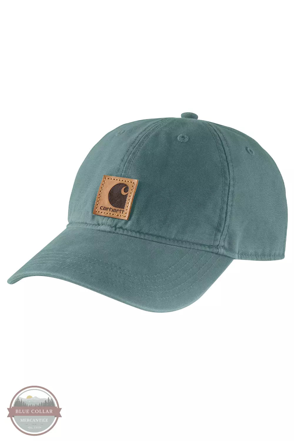 Carhartt 100289 Canvas Cap Sea Pine Front View