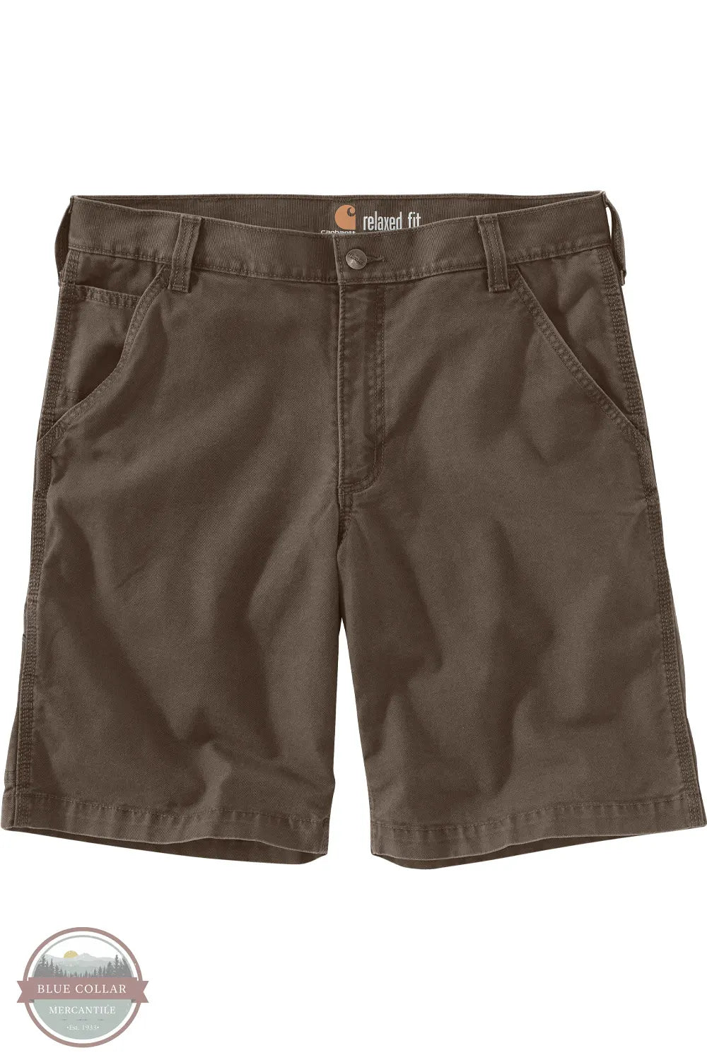 Carhartt 102514 Rugged Flex® Relaxed Fit Canvas Work Short 217 front view