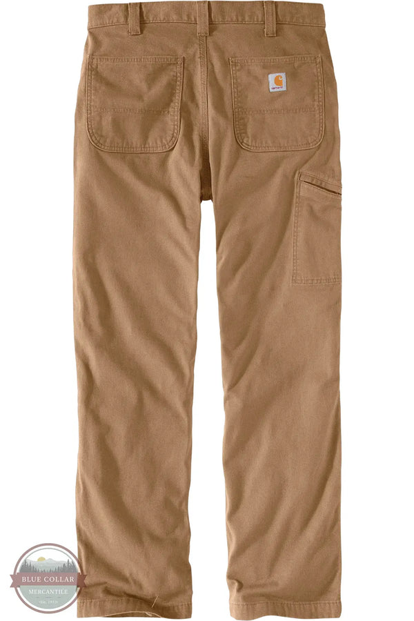 Carhartt 103342 Rugged Flex® Rigby Dungaree Knit Lined Pants rear view