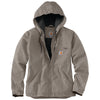 Carhartt 104292 Washed Duck Sherpa Lined Loose Fit Jacket in 032 taupe gray, front