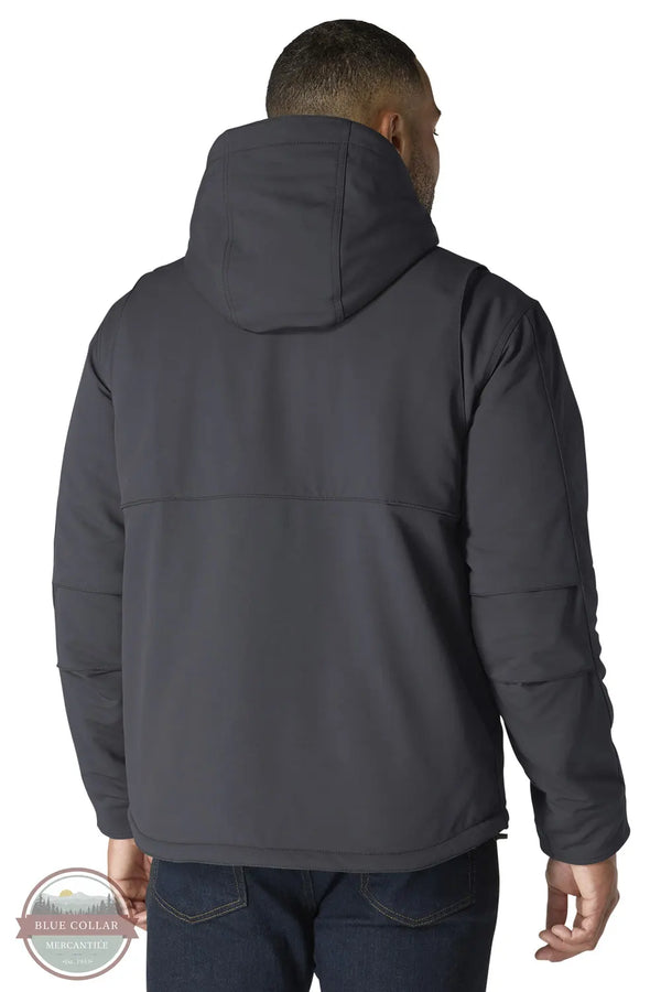 Carhartt 106006 Men's Super Dux Full Swing Insulated Teck Jacket - 3 Warmest Rating 029 Shadow Grey Model back view