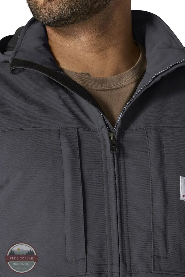 Carhartt 106006 Men's Super Dux Full Swing Insulated Teck Jacket - 3 Warmest Rating front zipper detail view