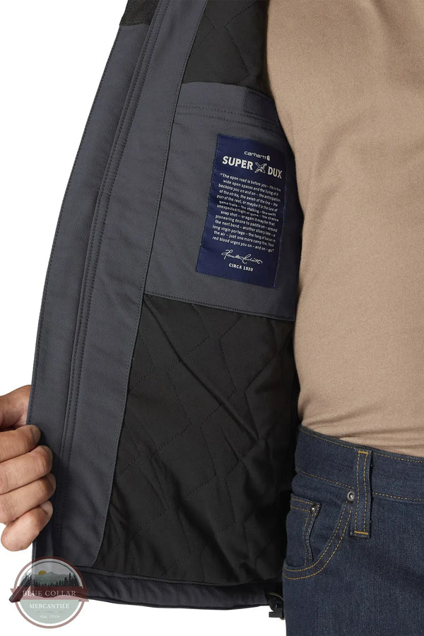 Carhartt 106006 Men's Super Dux Full Swing Insulated Teck Jacket - 3 Warmest Rating inside pocket detail view